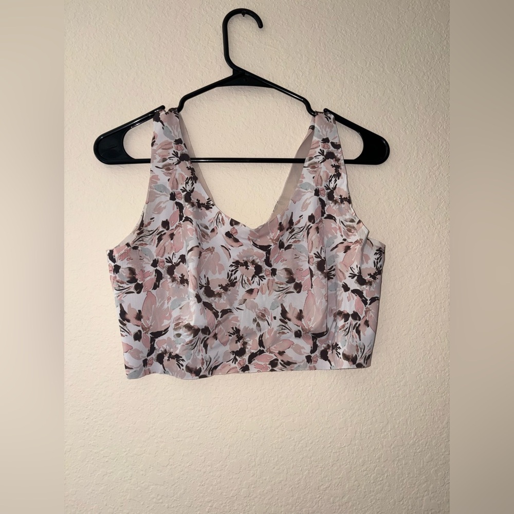 Bali Floral bra- Pink and Brown